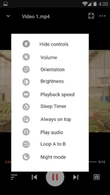 Video player android App screenshot 6